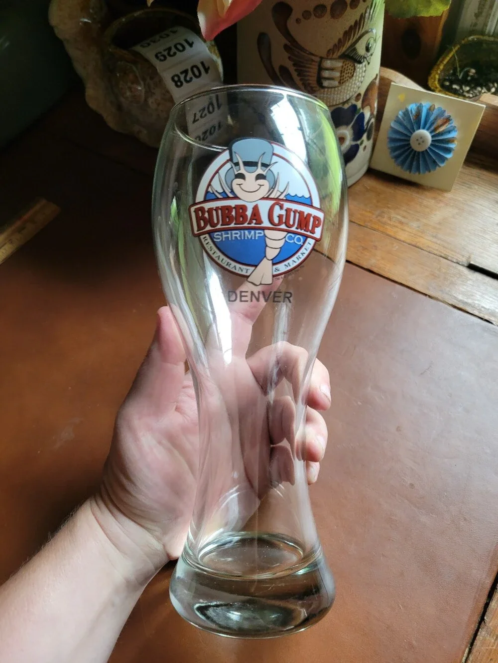 Bubba gump shrimp Denver 9” glass